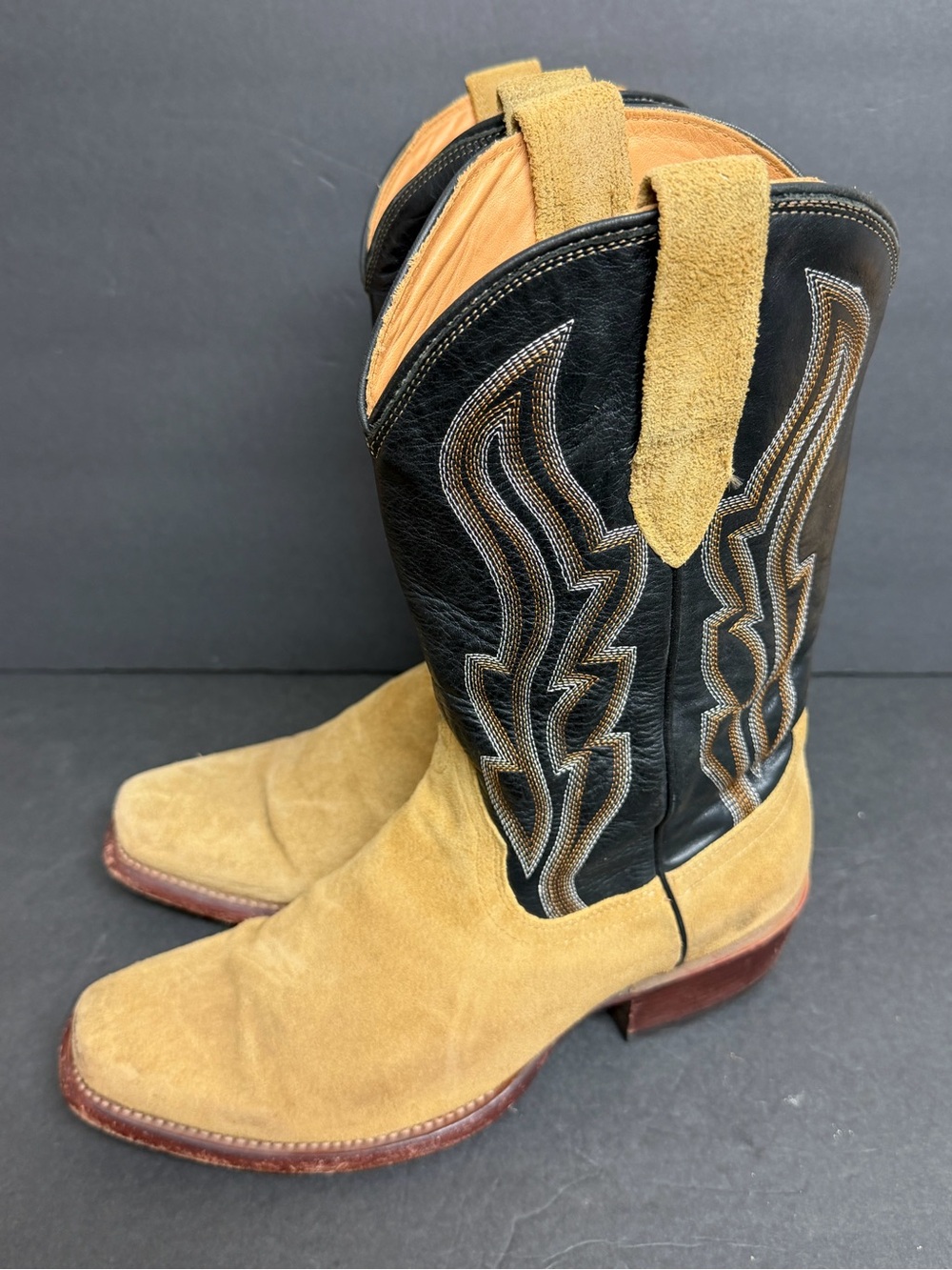Tecovas The Warren Camel Midnight Men's Western Boots Size 9 D